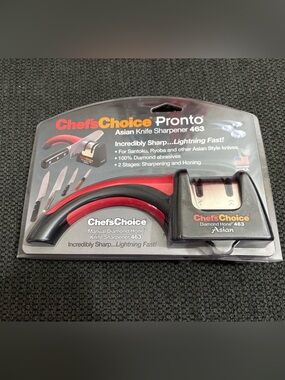Pronto Asian Knife Sharpener 463 - Black & Red